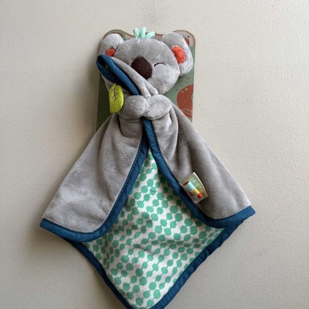 NWT Koala Bear My B Toys Lovey Plush Cuddly Gray Koko Dot Security Blanket Baby